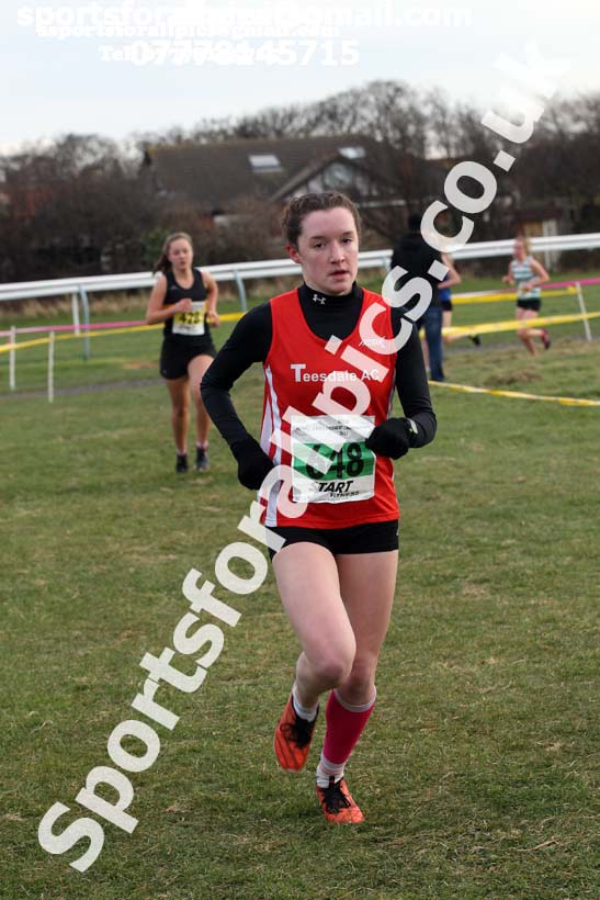 Womens under-17s and under-20s North Eastern Cross Country, Redcar. Photo:  David T. Hewitson/Sports for All Pics